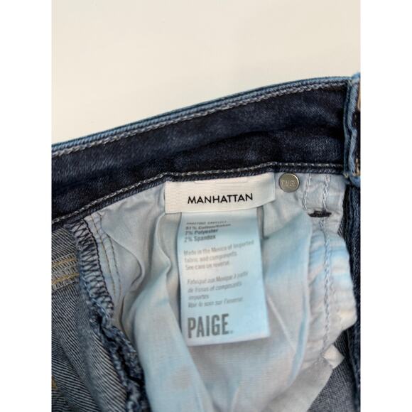 Paige Manhattan Bootcut Jeans Dark Wash Women’s 25 EUC - Picture 8 of 9